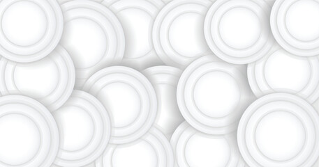 Abstract Circle white Vector Flat Design Background eps 10
