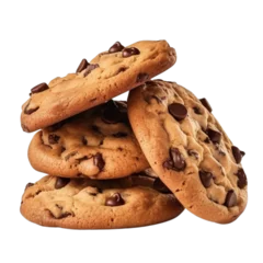 Fotobehang Cookies with chocolate chips clip art © Diana