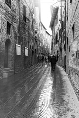 San Gimignano  in the rain - 624071177