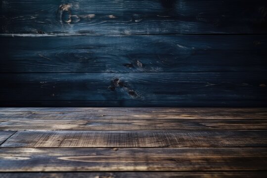 blue wood plank background booth material