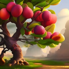 Guava tree in a park