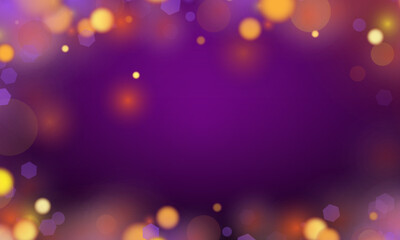 Purple background bokeh light for vector magic holiday happy new year poster design