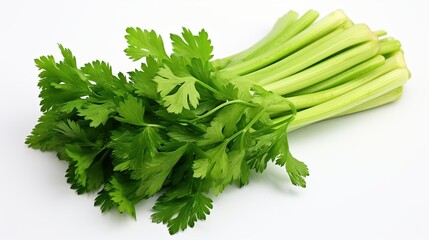 Fresh leaf celery vegetable AI generated image