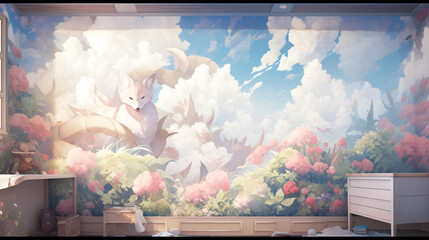 Childrens room mural