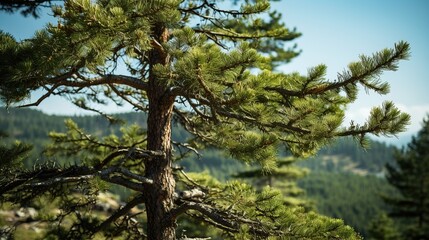 Christmas pine trees nature
