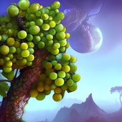 grapes in the vineyard