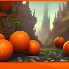 still life with oranges