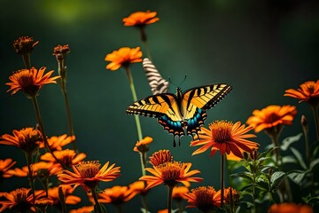 most beautiful nature, butterfly and background 