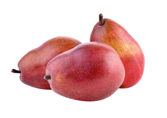 red pears isolated on transparent png