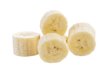 slice banana on transparent png