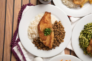 Food buffet peruvian table Assorted dishes gourmet cuisine Peru traditional 