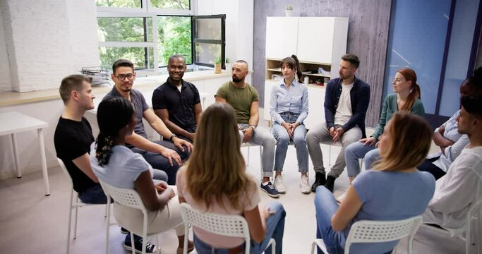 Multicultural Group Young Counseling Therapy