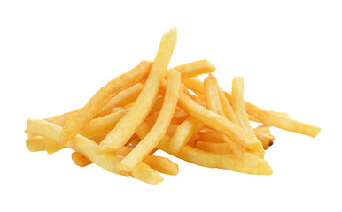 French fries on transparent png - obrazy, fototapety, plakaty
