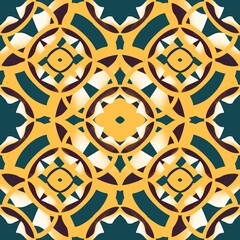 Seamless pattern abstract geometric islamic background boho batik pattern tribal ethnic seamless