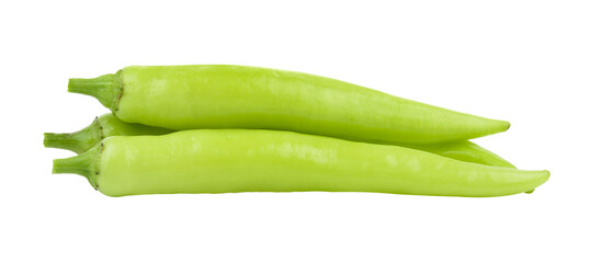 green chili pepper on transparent png