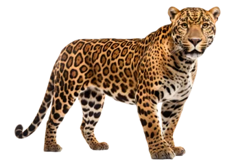 Foto op Plexiglas jaguar isolated on transparent background ,leopard wildcat clipart ,generative ai © Leo