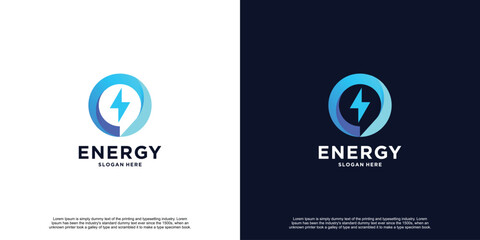 Modern Creative Gradient Energy Logo Design