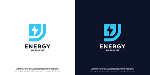 Electrical Thunder Logo Design Inspiration