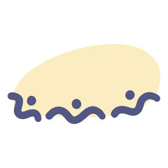 Pastel Color Cute Shape Abstract Illustration