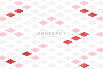 white red pattern background with rhombus