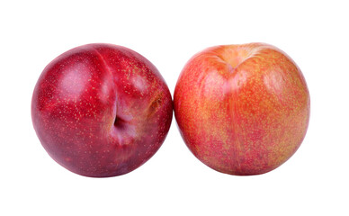 red plum isolated on transparent png