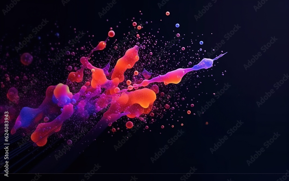 Wall mural curve abstract background,created with generative ai tecnology.