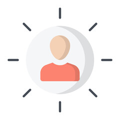 Affiliate Marketing Flat Icon