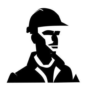 recommend clip art: Construction worker silhouette Vector illustration