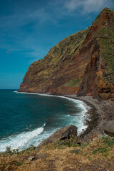 Fototapeta premium Madeira rainbow cliff