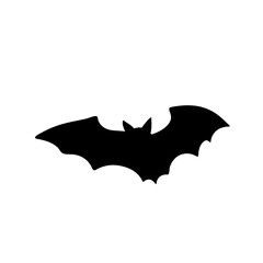 Black silhouettes of bats