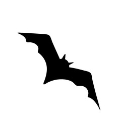 Black silhouettes of bats