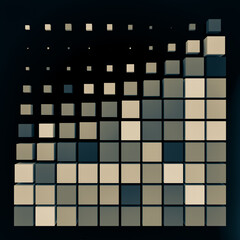 abstract cubes in a grid formation, with monochrome muted tones.