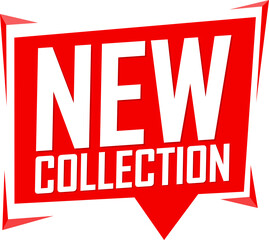 New Collection, banner, transparent background, PNG illustration