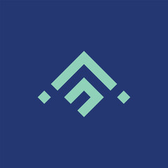 Modern Minimalist A Letter Logo Design