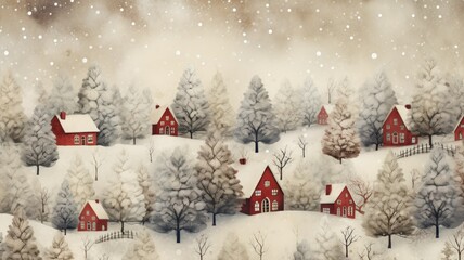 Fototapeta na wymiar Beautiful Colorful Festive Christmas Backdrop Wallpaper Texture. Generative AI illustration.