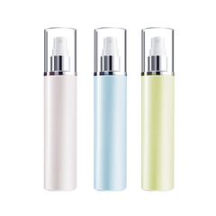 3 color cosmetics lotion bottle spray serum 