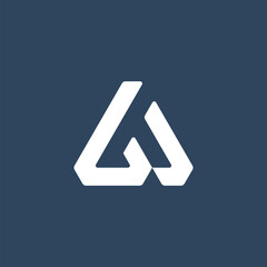 Modern Minimalist A Letter Logo Design