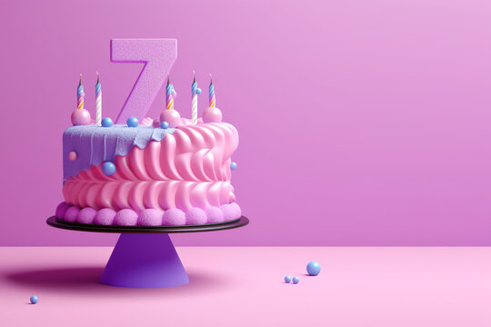 7th birthday cake
