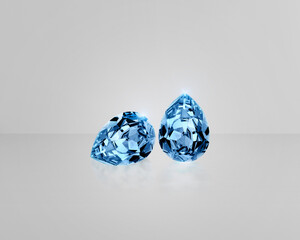 blue cut diamond, for design fashion jewellery