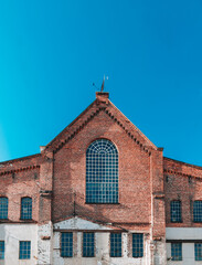 old industrial building against the sky 