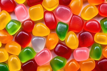 Pattern of Jelly Candies. AI generated