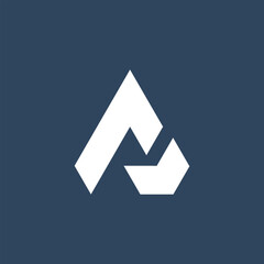 Modern Minimalist A Letter Logo Design