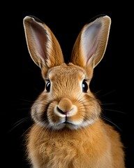Obraz premium Rabbit. Awesome animal. Close-up shot. AI generated.