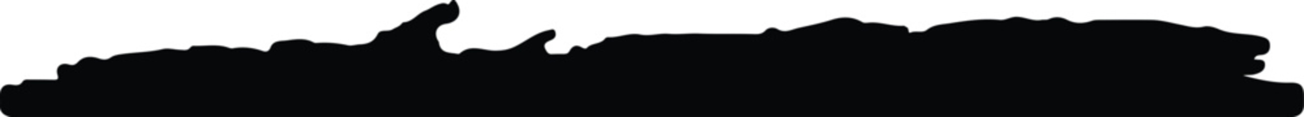 Silhouette map of Antarctica Antarctica with transparent background.