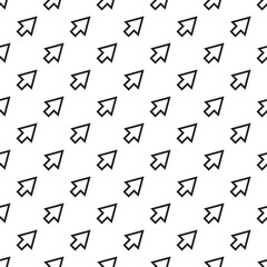 Seamless color pattern with arrows motif. Minimalist abstract background. Simple modern print with pointers. Digital paper, textile print. Vector art.