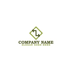 Exchange concept business logo design template isolated on white background