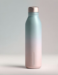 mockup design of tumbler bottle water container