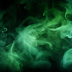Obraz premium green smoke pattern background