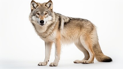 Naklejka na ściany i meble Animal wildlife wolf AI generated image