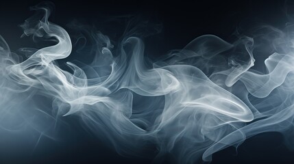 Fototapeta premium Beautiful smoke flying AI generated image